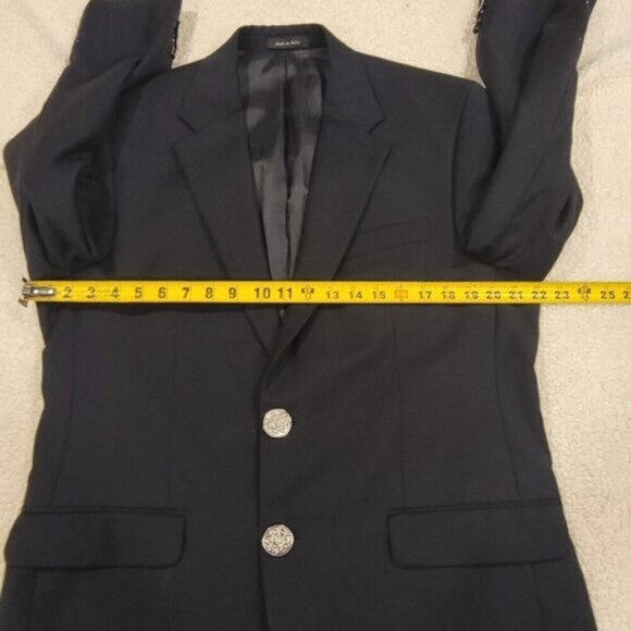 MICHAEL MICHAEL KORS 40L Single Breast Black 100% Wool Blazer Suit Jacket - Picture 4 of 13